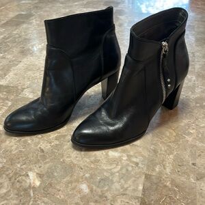Adrienne Vittadine Leather Boot Size 8 Color Black